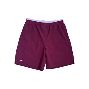 Fabletics Mens The Fundamental Short II Burgundy Purple 7" Athletic Shorts  M